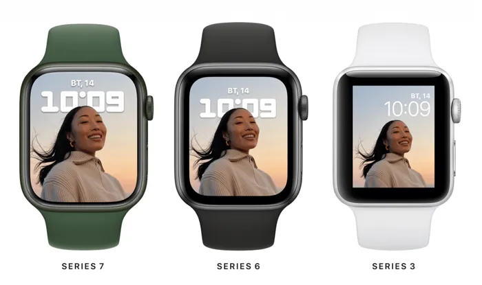 Смарт-часы Apple watch - эволюция от 3-й серии до 7-й
