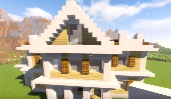 Крыша нового дома в Minecraft