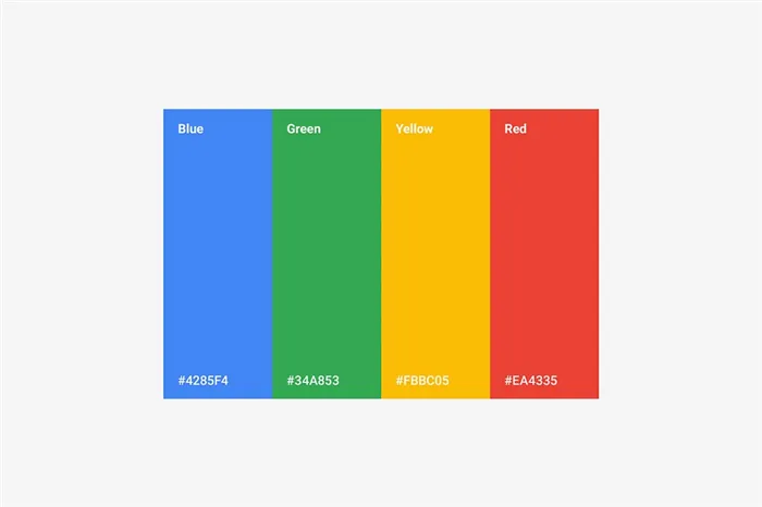 логотипы Google цвета
