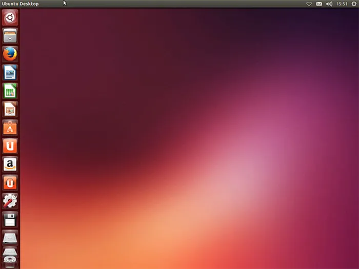 Интерфейс Ubuntu Linux