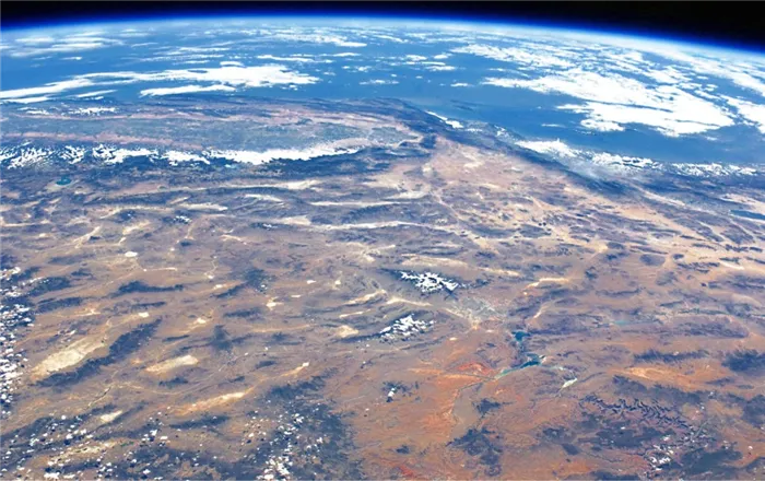 Фото суши из космоса (штат Аризона)