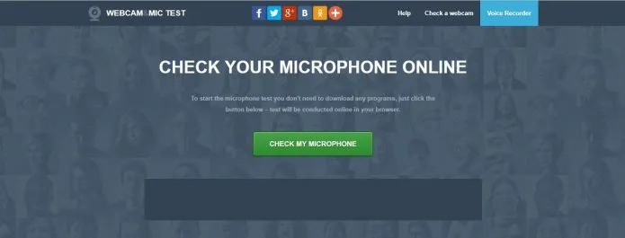 Сайт Check Your Microphone online
