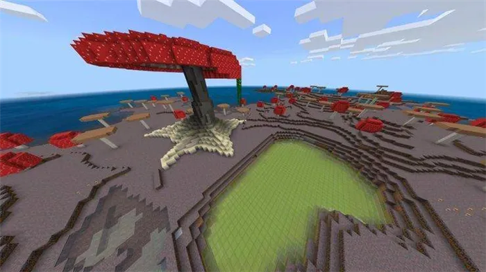 Giant mushroom in Minecraft