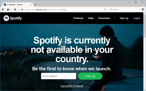 Недоступность Spotify через Tor