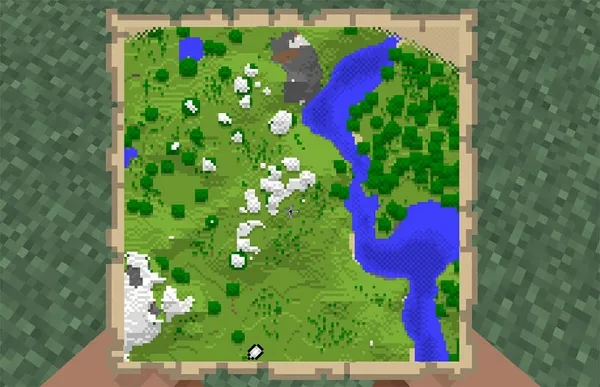Карта местности Майнкрафт