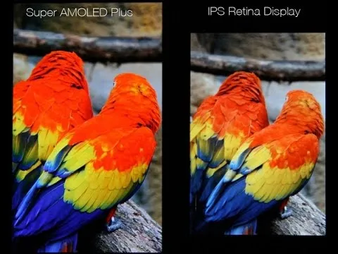 сравнение super amoled и ips retina матриц