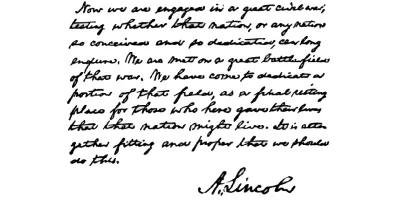 Подпись Авраама Линкольна