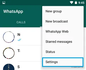 Изменить номер WhatsApp 2