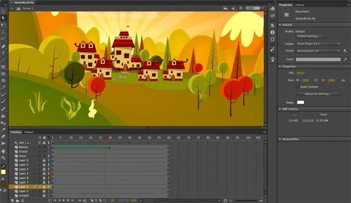 Adobe Animate программа для создания анимации