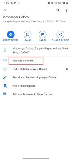 Рассчитать расстояние на Google Maps на Android и iOS