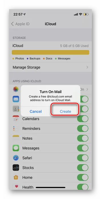 Как зайти на почту iCloud с Айфона 5